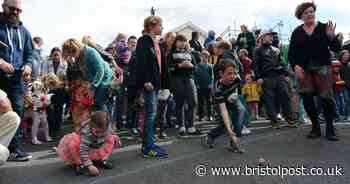 Best photos of Bristol's steepest street at Easter when egg rolling contest took over