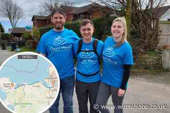 Ellesmere Port man walks 100km in 24 hours for Claire House