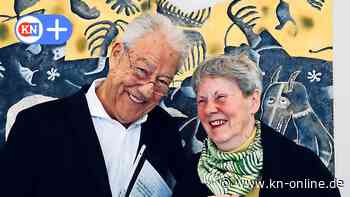 Björn Engholm hält in Plön Laudatio auf Künstlerin Hanne Nagel-Axelsen