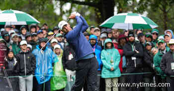 At a Flooded Augusta National, Koepka Builds a Lead and Woods Sinks