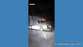 WATCH:  Iowa driver crashes into semi-truck