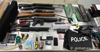 Okotoks police charge 4 people for break and enter, firearm theft