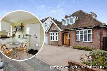 Zoopla is selling a stylish home in Watford for £875k