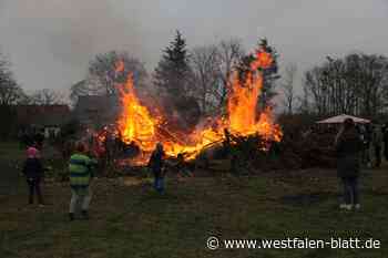 Löhne: Osterfeuer ziehen viele Besucher an