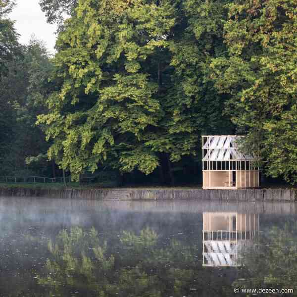 Grau Architects creates minimalist Tea House Pavilion from local spruce wood