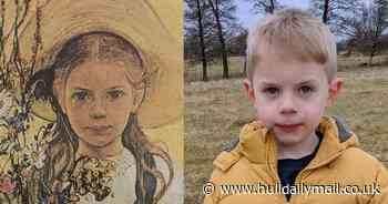 Family find eerie 'painting of son as small girl' during B&B stay