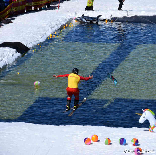 Skier Wins Pond Skim With Tasty Trick (Watch)
