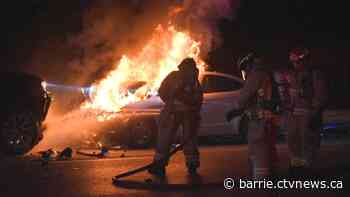 Fiery head-on collision in Barrie under investigation