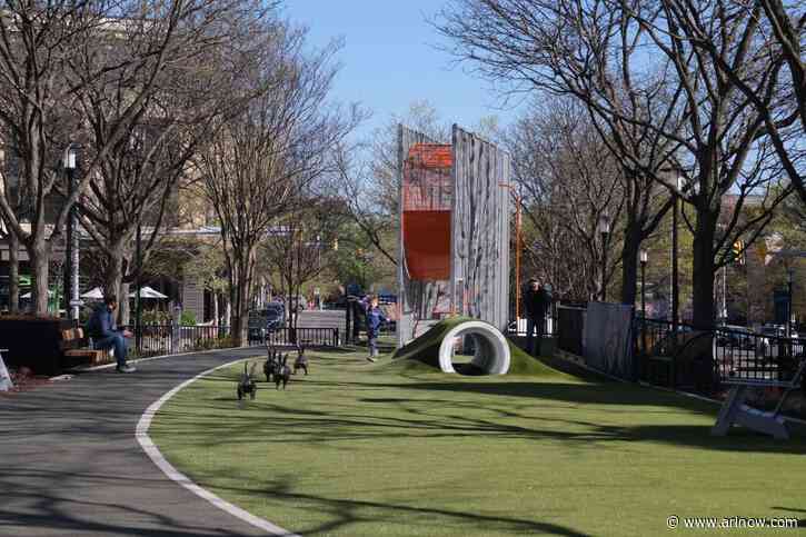 A new park with an enclosed play area for kids has opened in Clarendon