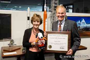 Jean Schulz awarded NASA achievement medal for sending Snoopy to the moon