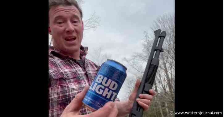 Former Navy Seal and Newsmax Host Grabs Shotgun, Shows Bud Light How He Feels About Woke Move