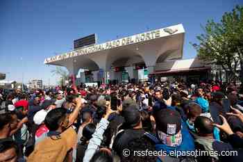 Paso Del Norte bridge closes again as large migrant group gathers