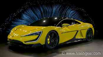 Watch This Impressive EV Sports Car Jump Off The Ground And Drive With A Missing A Wheel