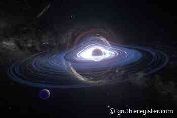 Astronomers clock runaway black hole leaving trail of fresh stars