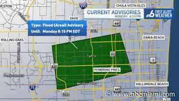 Flood Advisory Issued for Portion of Miami-Dade, Broward: Track Rain on Doppler 6000