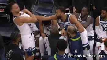 T-wolves tussle as Gobert hits Anderson, out rest of game