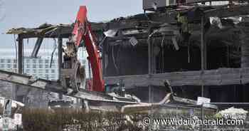 Demolition begins on Macy's Furniture site in Schaumburg to make way for proposed eateries, stores