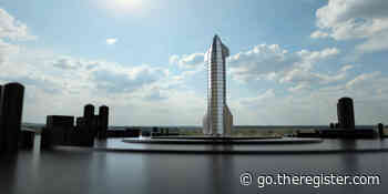 SpaceX calendar marked with big red circle for 'first Starship launch' this month