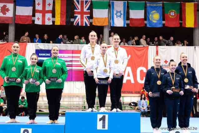 Mirte is pas 15 jaar oud, maar behaalt bij senioren goud op wereldbeker acrogym: “Salto’s en acrobatie van hoogste niveau”