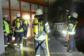 Feuer am Haus der Jugend Steinhagen