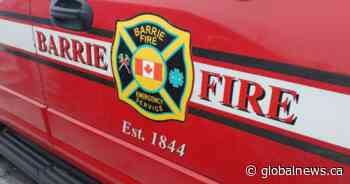 Head-on collision in Barrie leads to car catching on fire