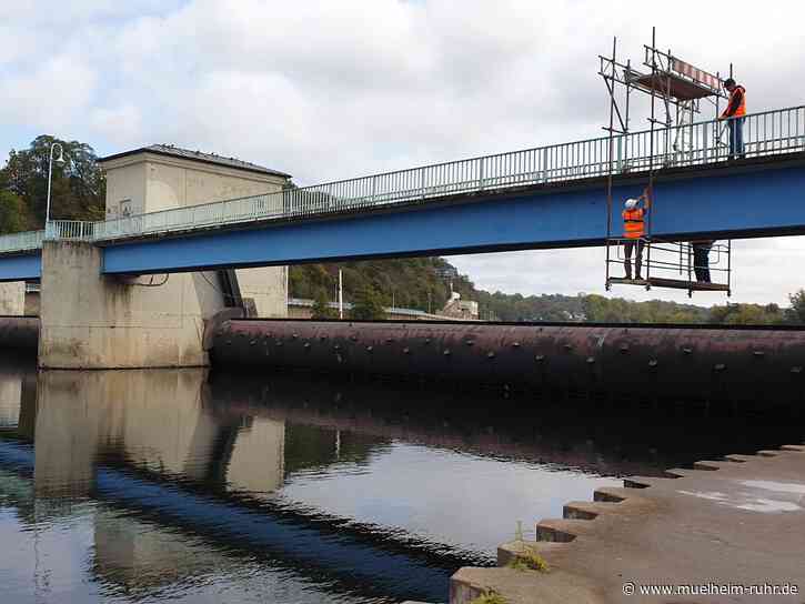 Sperrung der Kahlenbergbrücke über dem Walzenwehr
