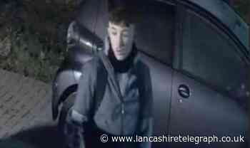 Man wanted over vehicle crime in Darwen