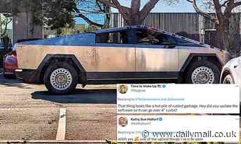'It looks like a hot pile of rusted garbage': Onlookers slam snap of Tesla Cybertruck in the wild