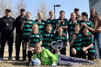 Ponoka Storm U13 Girls celebrate medal-filled season