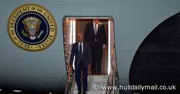 Joe Biden lands in Northern Ireland at start of historic four-day trip