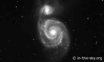 14 Apr 2023 (3 days away): The Whirlpool Galaxy is well placed