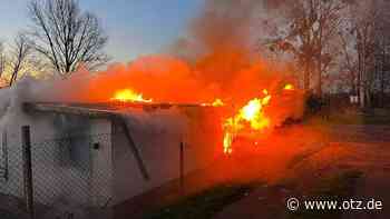 Rentner in Jena brennt aus Versehen eigene Gartenlaube ab