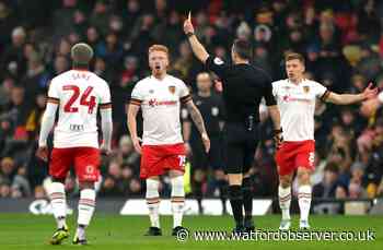 Referees for Watford's games against Bristol City and Cardiff City