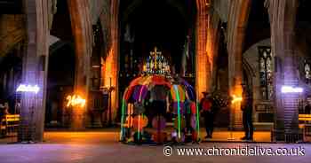 Visitors to Newcastle Cathedral can see the historic location in a new light