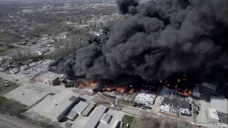 Plant fire prompts evacuation order in Indiana city