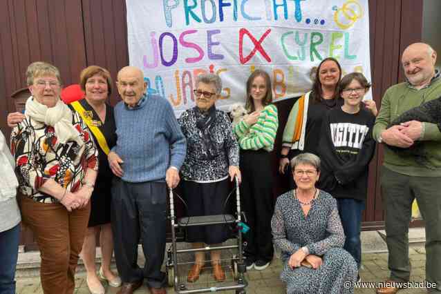 Cyriel en Maria zijn platinum echtpaar