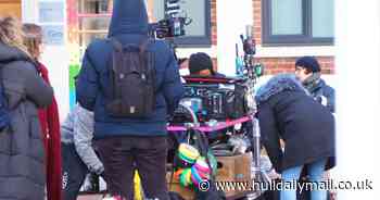 Film crews spotted shooting in Hull city centre around the Marina area