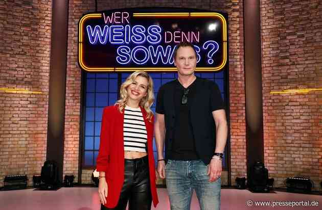 Das Schauspieler-Duell: Susan Sideropoulos und Fabian Harloff bei "Wer weiß denn sowas?"- Das Wissensquiz vom 17. bis 21. April 2023, um 18:00 Uhr im Ersten
