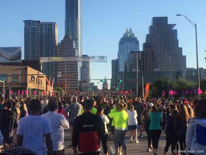 Which Austin roads will be closed for the Statesman Capitol 10K race Sunday?