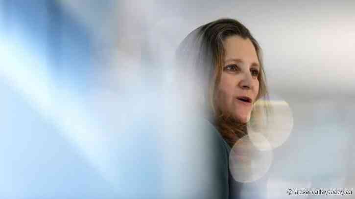 Beware risk of ‘mutually sabotaging competition’ on corporate subsidies: Freeland