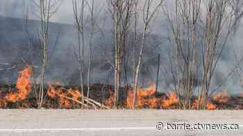 Crews battle back-to-back grass fires amid warm, windy conditions