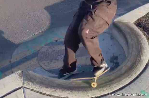 Perfect Trick For This Spot: Small Curved Ledge Provides Big Fun