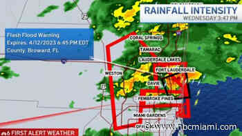 Tornado, Flash Flood Warnings as Heavy Rain Hits South Florida