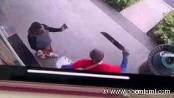 Video Shows Cuban Ex-Baseball Player Swinging Machete at Another Man in Kendall