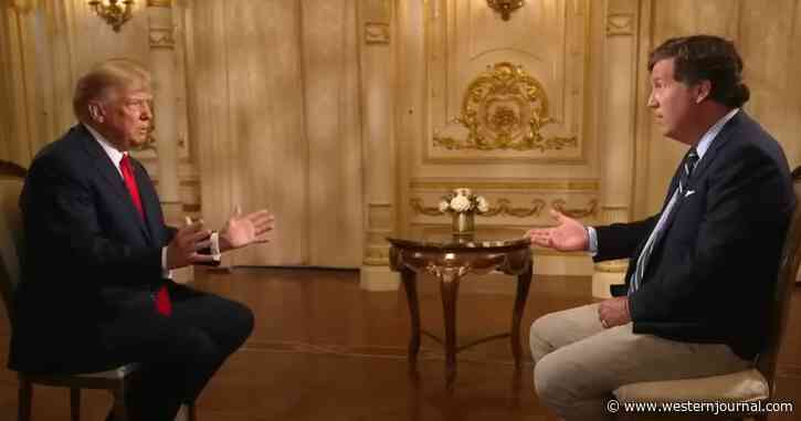 Trump's Shocking Comment About Gavin Newsom Makes Tucker Carlson Do a Double-Take
