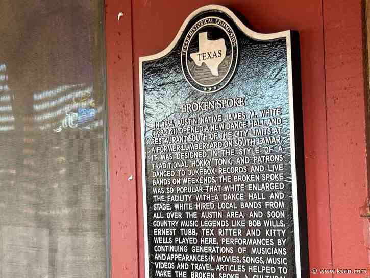 Broken Spoke receives Texas historical marker during dedication