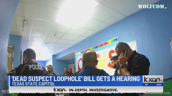 'Dead suspect loophole' bill gets hearing after Uvalde