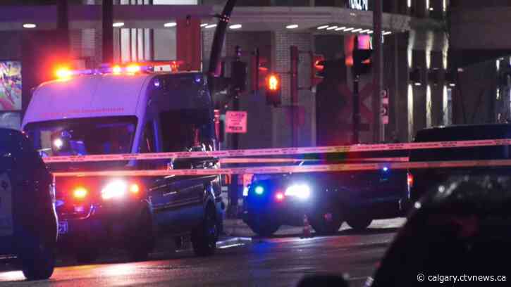 1 dead in downtown Calgary following Wednesday night shooting