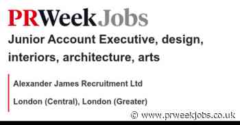 Alexander James Recruitment Ltd: Junior Account Executive, design, interiors, architecture, arts