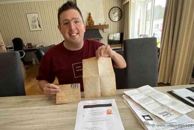 Christoph D’Hondt ontdekt verloren brief uit WO II van gedeporteerde Fransman: “Ik kijk hard uit om dit aan de familie te bezorgen”